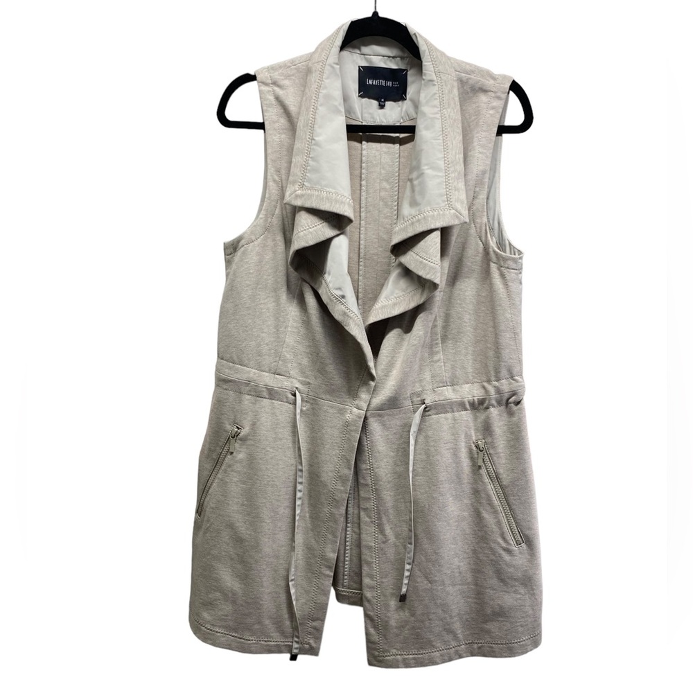 Lafayette 148 New York Mitchell Funnel-Neck Drawstring Vest